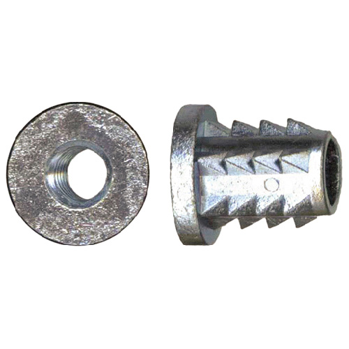 Precision Flanged Insert Nuts 1/4in 20 Dia x 13mm L Steel 15