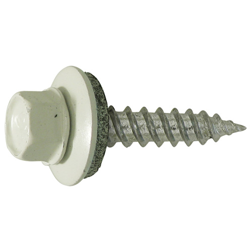 Hex with Neoprene Washer Screws 10 x 1 1/2" Bone 100/Bx 326940