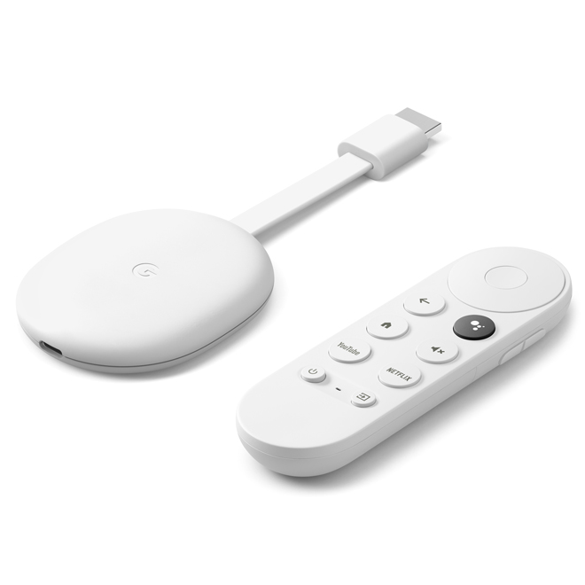 Google Chromecast avec Google TV (4K), blanc