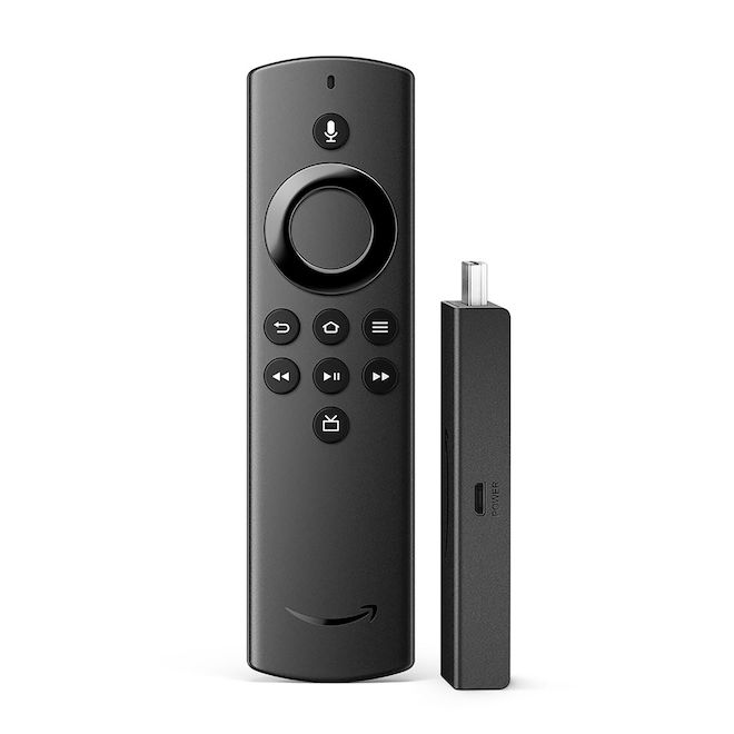 Clé de diffusion Amazon Fire TV Lite avec commandes vocales Alexa, noir