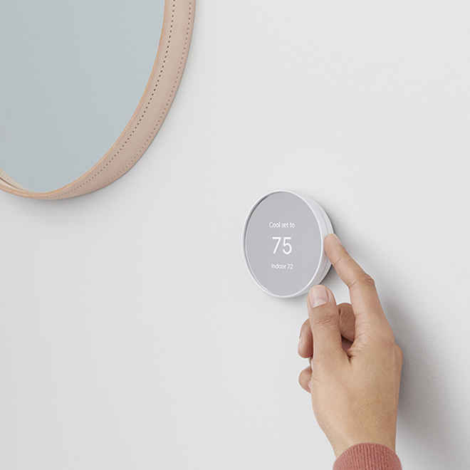 Google Nest White Thermostat with WiFi Compatibility GA01334CA Réno
