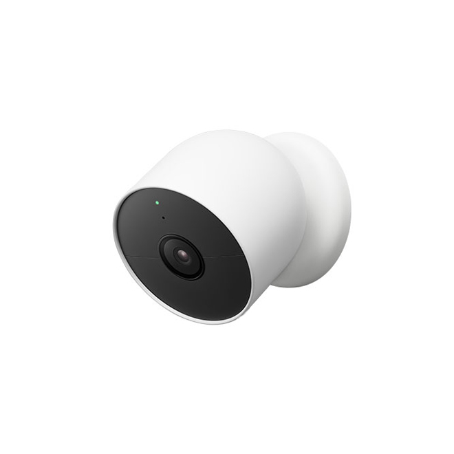 Caméra de sécurité Google Nest pour intérieur ou extérieur à batterie, blanche