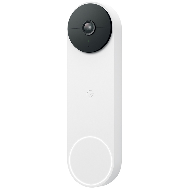 Sonnette vidéo Google Nest, à batterie, blanche