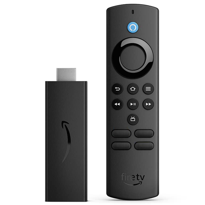 Dispositif Fire TV Lite 2ème génération avec télécommande vocale Alexa par Amazon, noir