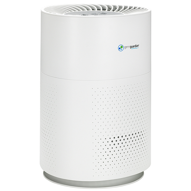 Germguardian 360-degree HEPA Air Purifier Tower - 4-Speed - Covers up to 105-sq. ft. - White