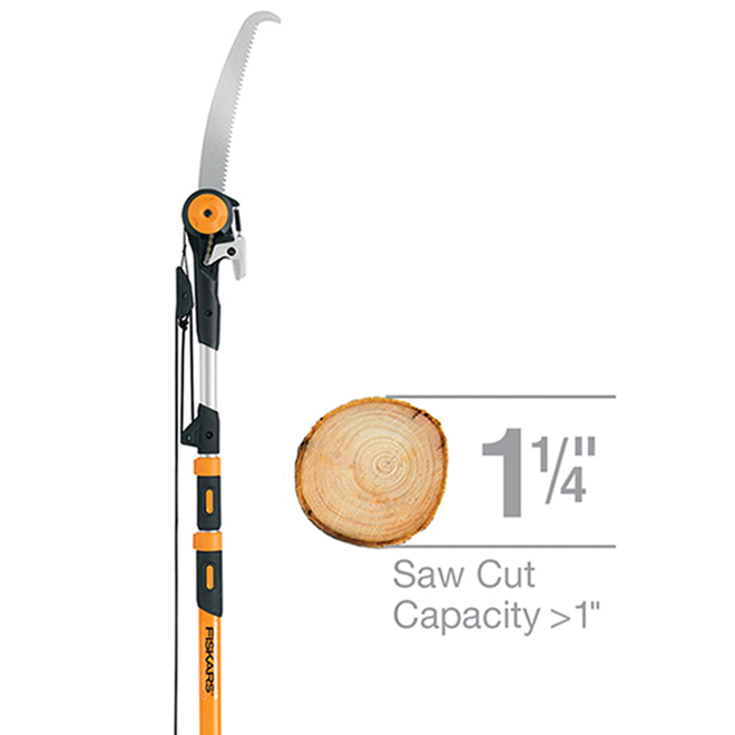 FISKARS Telescopic Pole Pruning Saw 7' to 14' 3946315001 RénoDépôt