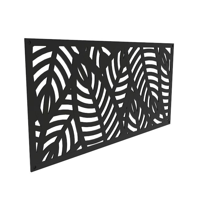 Barrette 2-ft x 4-ft Black Decorative Panel