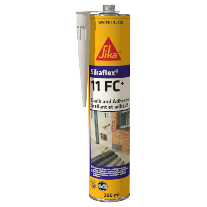 Sika White Caulk and Adhesive 11 FC+, 300 ml 696221 RénoDépôt