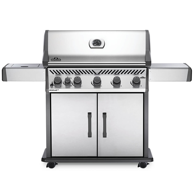 Napoleon Rogue XT625 Propane Grill - 69,000 BTU - Infrared Side Burner and Smoker Box - Stainless Steel