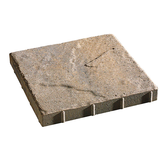 Oldcastle Saranak Patio Stone - Natural Style - Brown - 15 3/4-in L x 15 3/4-in W x 1 31/32-in H