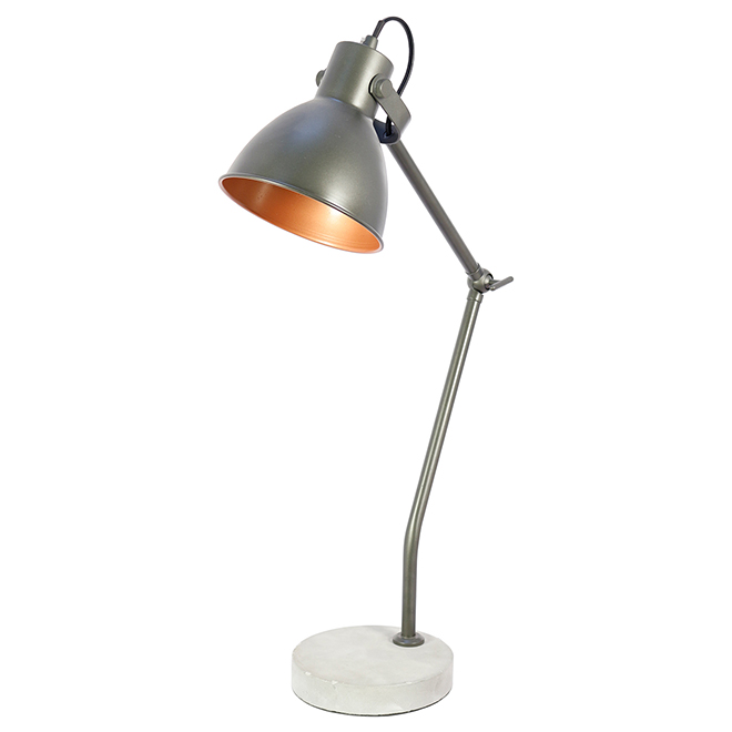 LED Table Lamp - 15" x 5.5" x 23" - Grey