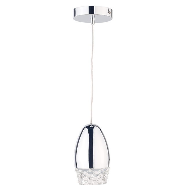 Lumirama Tm Pendant Light 1 Pinwheel Chrome Crystal Réno Dépot