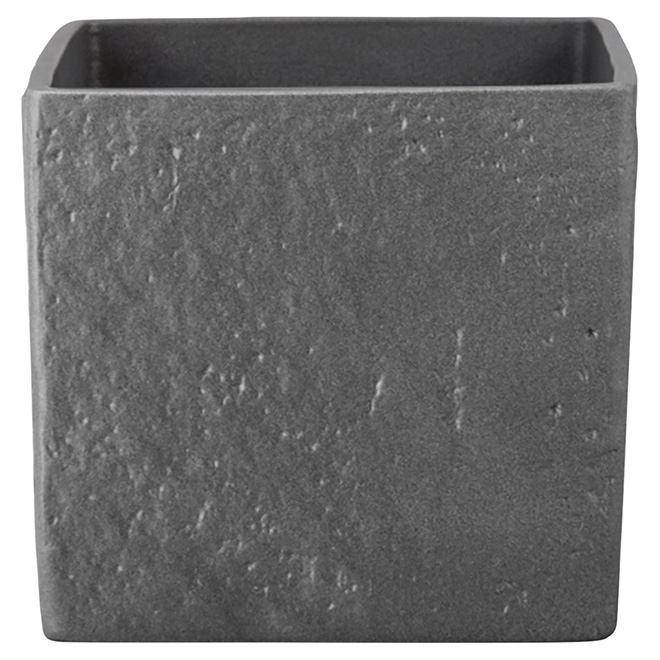 Ceramic Cover Pot - 970 - 5.5" - Graphite