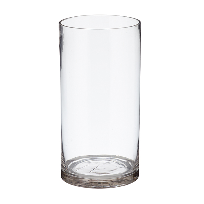 IZI DECO Vase cylindrique en verre transparent, 12 ID0612