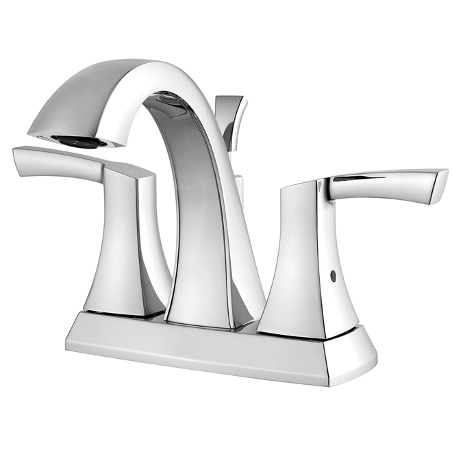 UBERHAUS Lavatory Faucet 2 Handles Chrome 18412CV3C R No D P T   70115104 L 