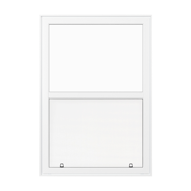 Fenêtre à guillotine simple en PVC blanc de 38 po x 54 po par Supervision