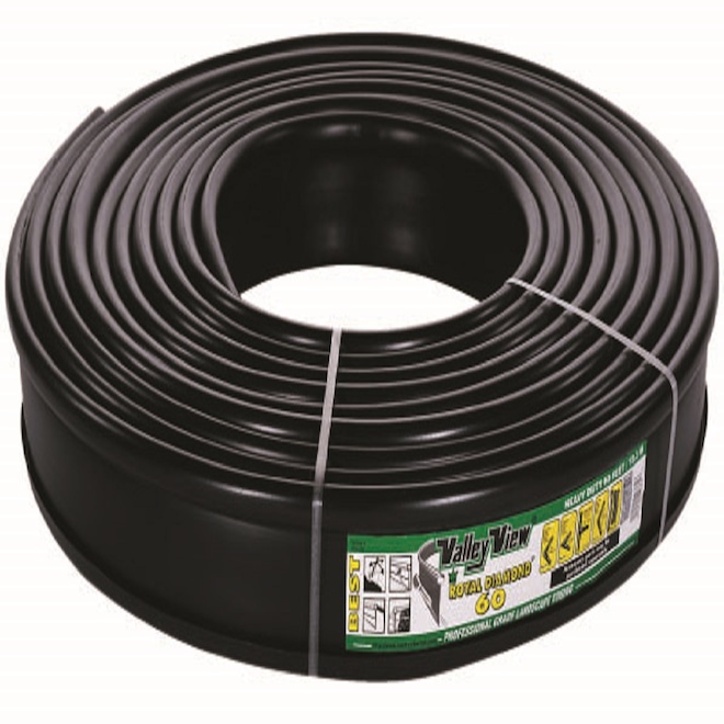 Valley View Plastic Lawn Edging with Connector - 60-ft