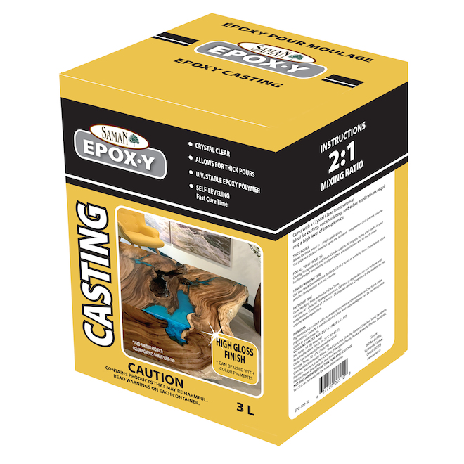 Epox-Y Saman Casting High Gloss Finish 3L EPC-100-3L | Réno-Dépôt