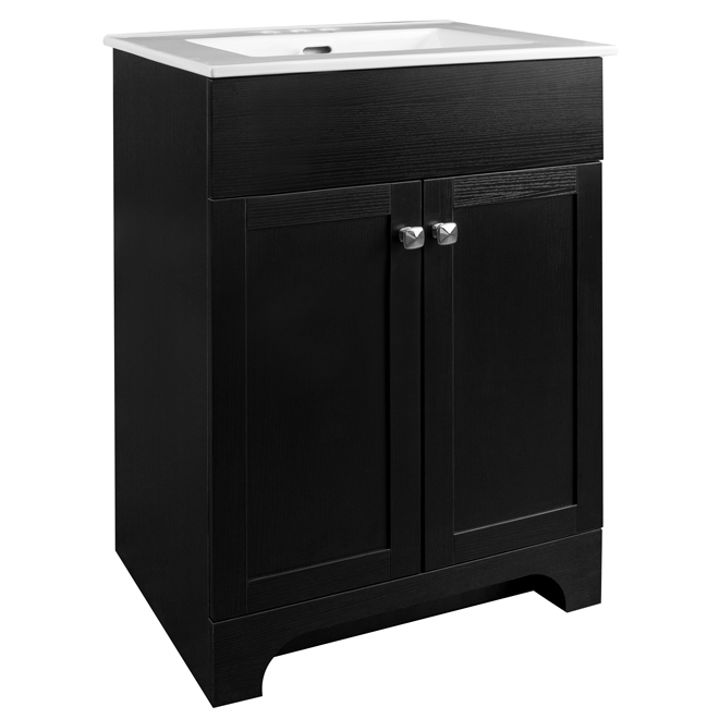 Project Source Dunaway Bathroom Vanity - 24-in - 2-Door - Espresso ...