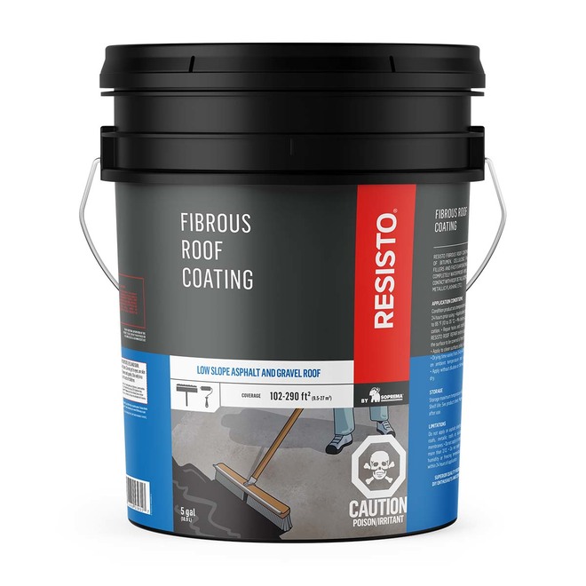 Resisto Roof Fibrous Coating 18.9 L