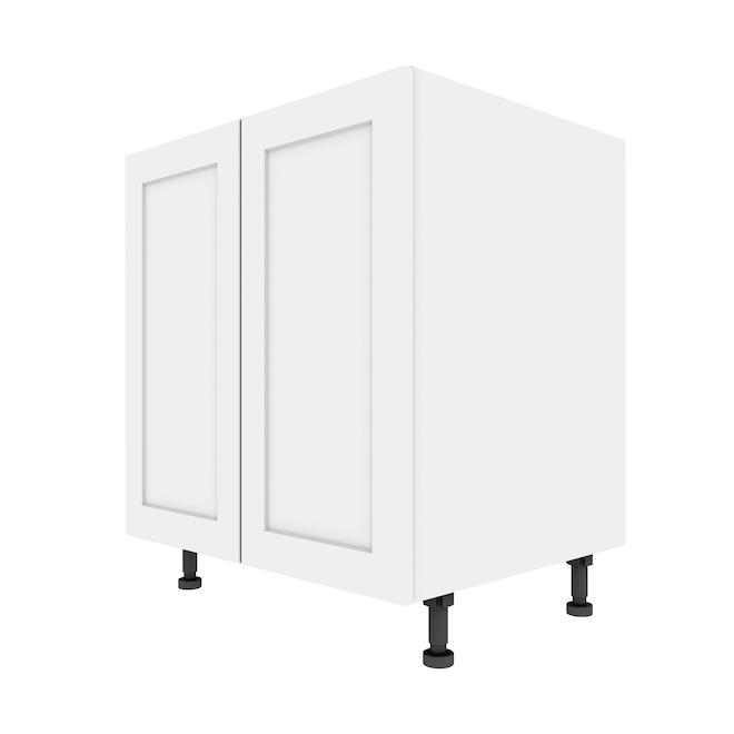 Eklipse Perle Base Kitchen Cabinet - 2 Doors - 30 1/4-in x 34 3/4-in - White