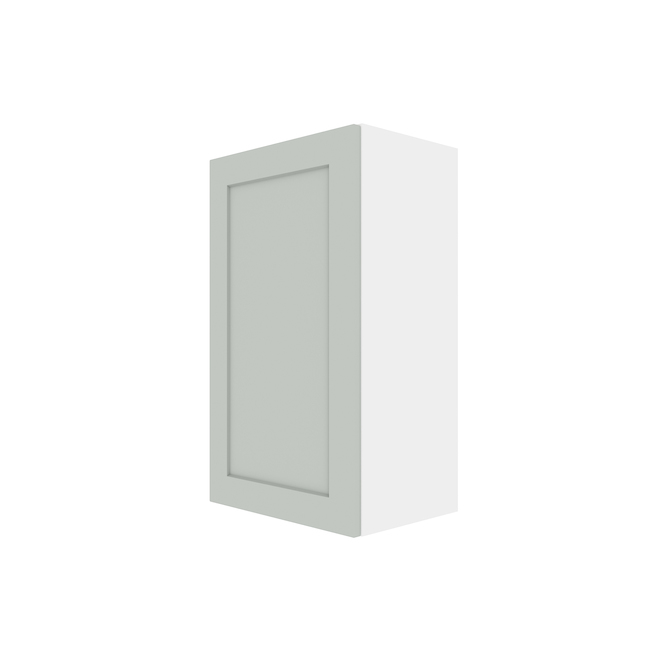 Eklipse Angelite 2-Shelf 1-Door Polymer Wall Cabinet - 30-in x 18-in