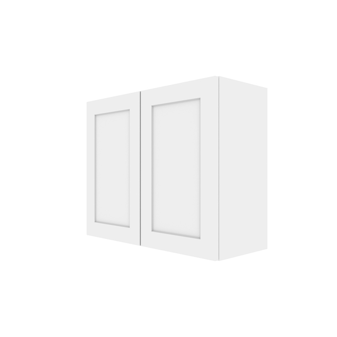 LANDON&CO Landon & CO 30 1/4-in x 34 3/4-in Pearl White Thermoplastic  2-Door Base Shaker Kitchen Cabinet RD-B30-SD