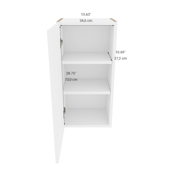 Eklipse Moonstone 15-in White Melamine Wall Cabinet RD-HG15-BL | Réno-Dépôt