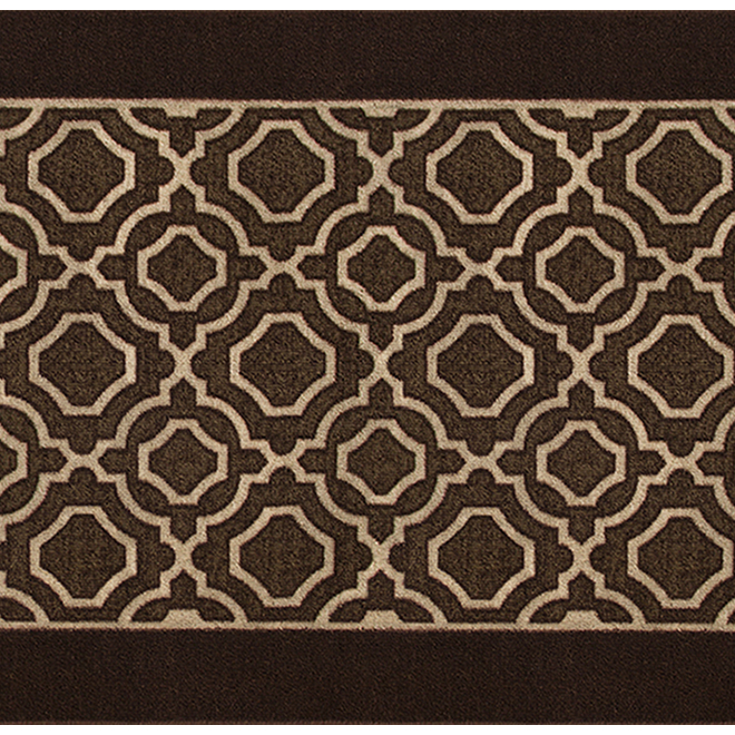 Tapis de passage Déco de Multy, brun, polyester, 26 po l. x 70 pi L.