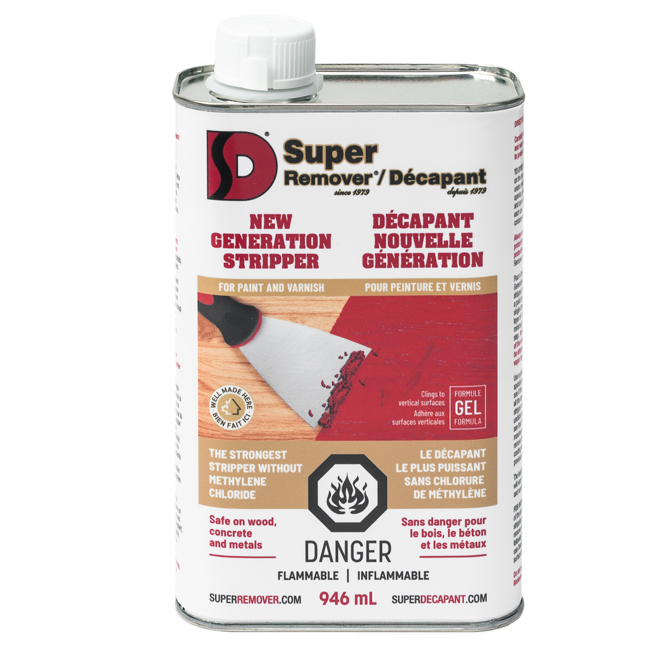 SUPER DECAPANT Décapant Super pour peinture et vernis formule gel 946 ml  1001NG