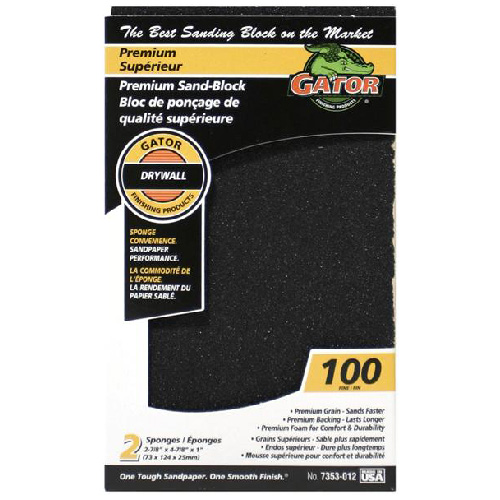 RUSTOLEUM Gator Premium Sanding Block 100Grit 4 7/8in L x 2 7/8