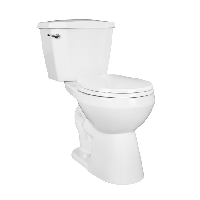 Project Source Total Eco 2-Piece Toilet with Microban Seat - 4.8-L