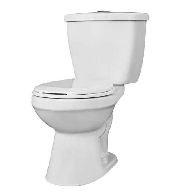 Toilette 2 pièces Project Source, double chasse, 4 L/6 L, blanc