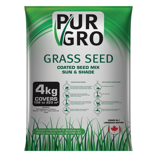 Pur Gro AllPurpose Coated Grass Seed 4 kg RénoDépôt