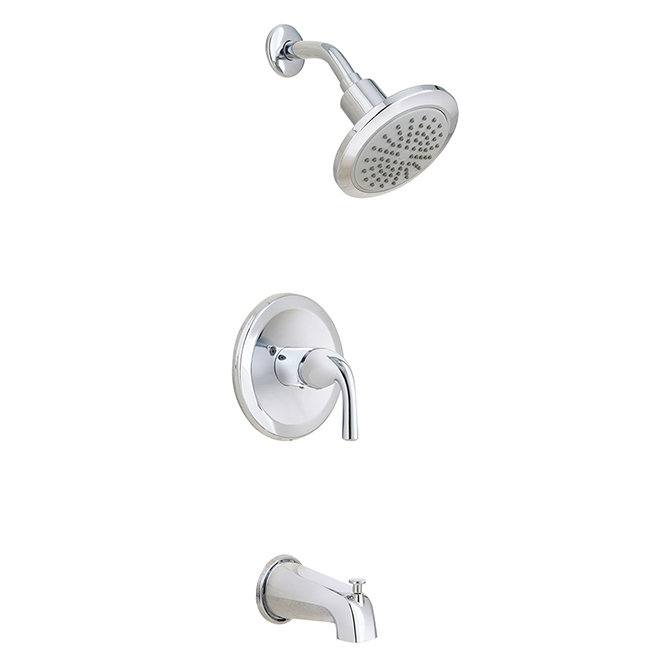 Project Source Mistry Tub and Shower Faucet - 1 Handle - Chrome