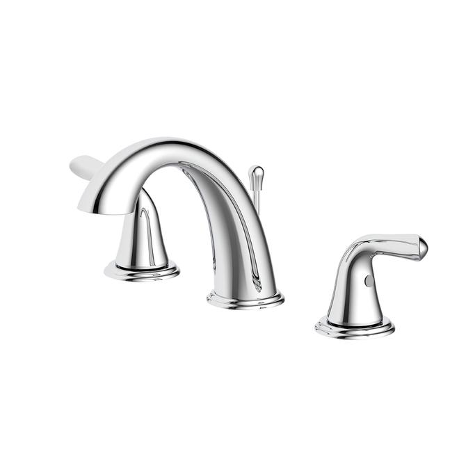 Project Source 2-Handle Bathroom Faucet with Drain - Chrome