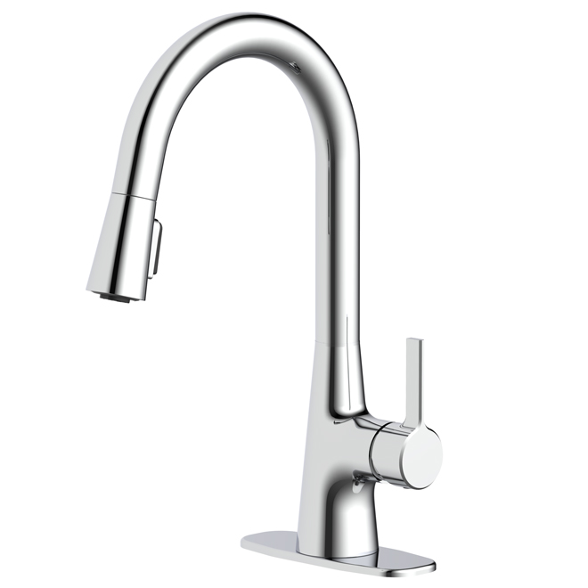 Allen + Roth Gillen Chrome 1Handle Utility Faucet with Pulldown