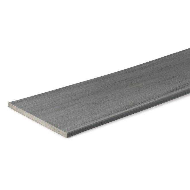TimberTech 12-ft Sea Salt Grey Composite Square Edge Fascia Board