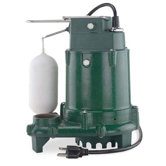 Pompe de vidange submersible Zoeller pro en fonte, 1/3 CV 1052-0001Q
