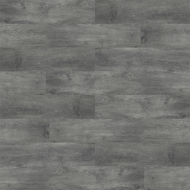 Plancher de vinyle Mono Serra, chêne gris, 5,94 po x 48 po, 18 unités