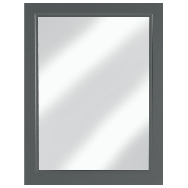 Miroir de salle de bain Sundown de Cutler Forest, gris, 23 po l. x 30 po H.