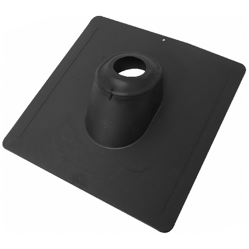 Canplas Duraflo Pipe Flange Roof Flashing Black Thermoplastic 17.