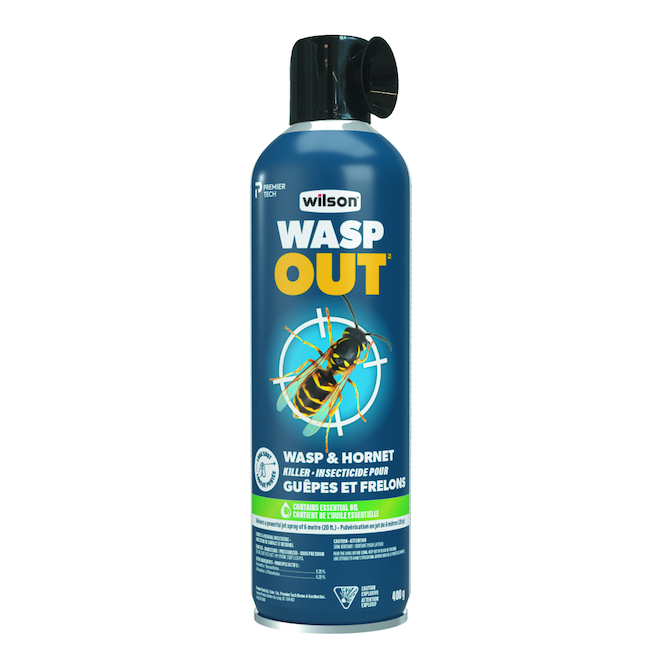Insecticide pour guêpes et frelons en aérosol Wasp Out de Wilson, 400 g