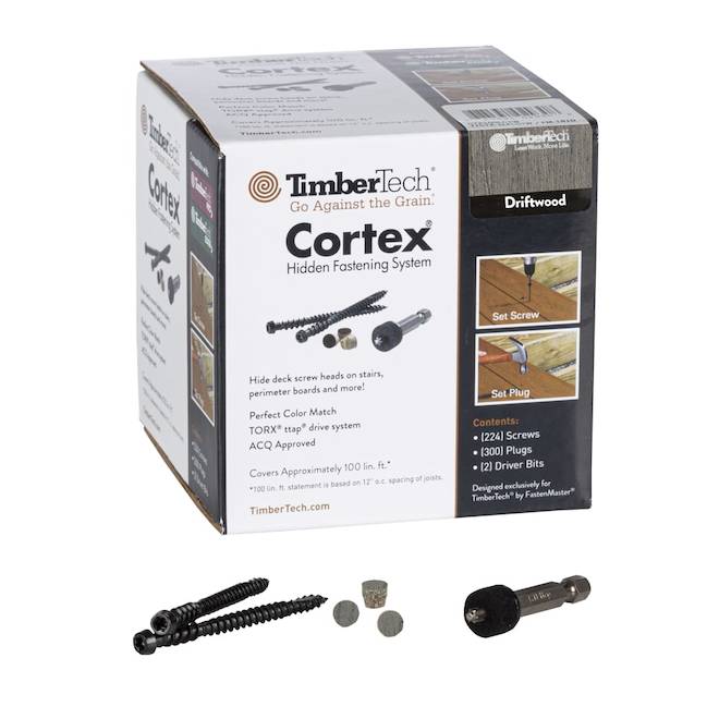 TimberTech Azek Cortex Hidden Fasteners and Plugs Stainless Steel