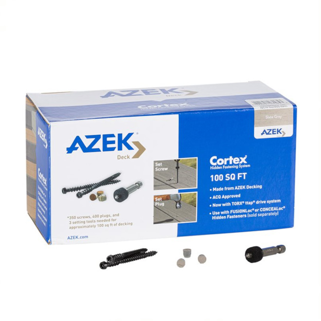 TimberTech Azek Cortex 2 1/2in Deck Screws Stainless Steel Slate