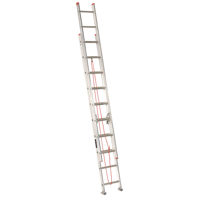 Eagle Extension Ladder - Load Capacity 200-lb - Aluminum - 20-ft - Residential - Slip Resistant Feet