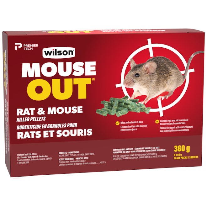 500 grammes de Ratimor® Pâtes Power Sac d'appât Poison pour rats Poison  pour souris