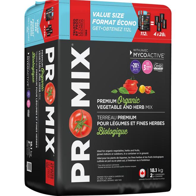 Pro-Mix Premium Organic Vegetable and Herb Mix - 112 L