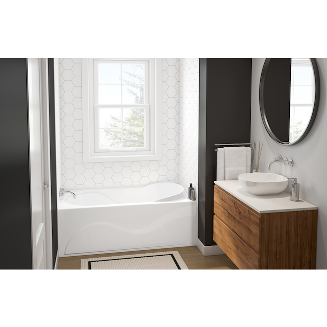 Technoform Akoma Technofrom White Acrylic X In Bathtub With Right Drain Akrh Afr