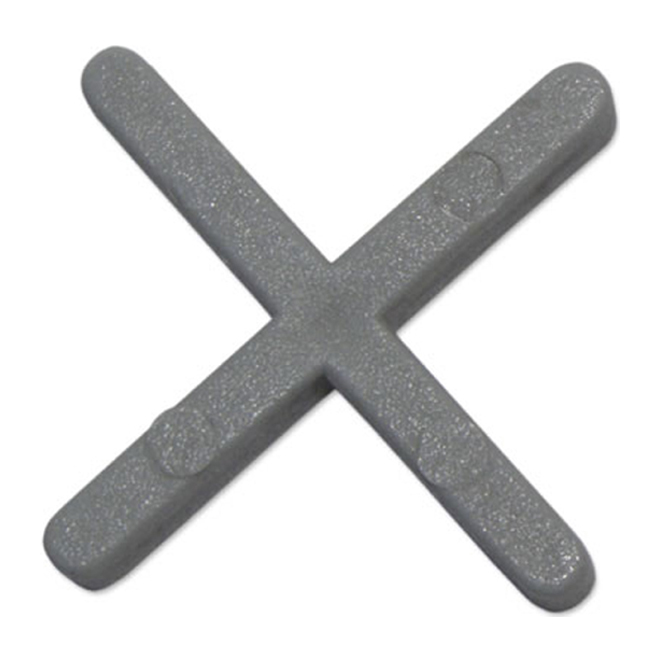 Rubi Tile Cross Spacers - Grey - 200 Pack - Cross for Joints 3 mm